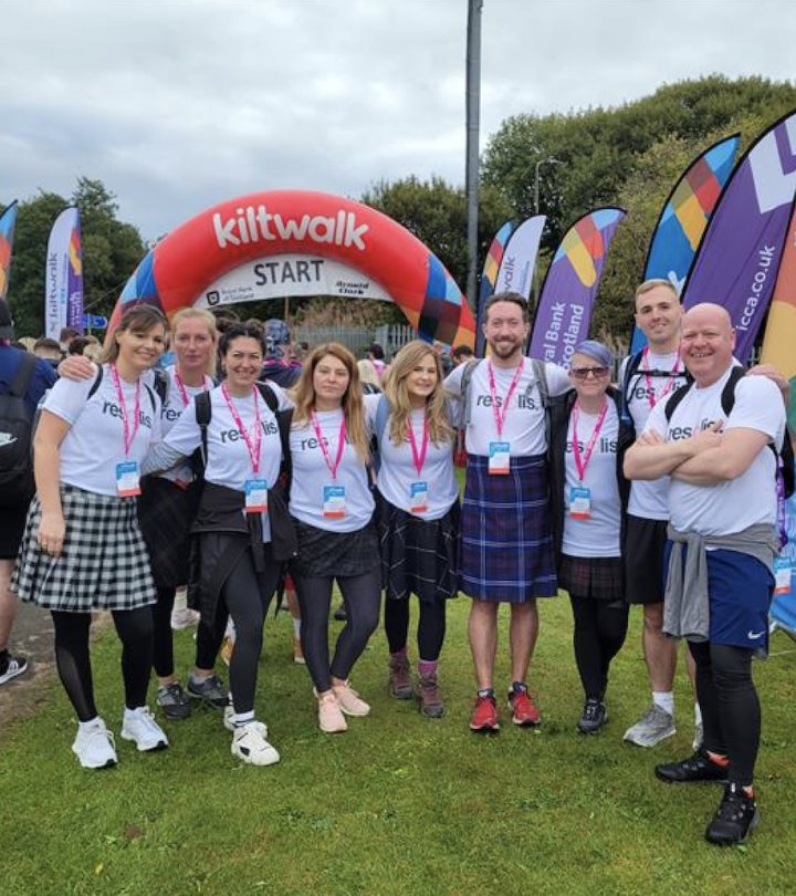 The Resolis Racers complete the Edinburgh Kiltwalk